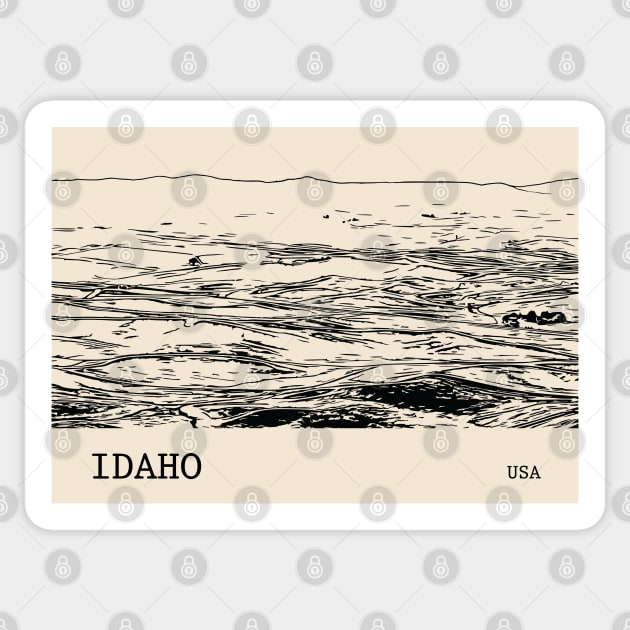 Idaho USA Sticker by Lakeric